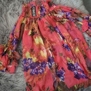 Off the shoulder swimsuit cover-up